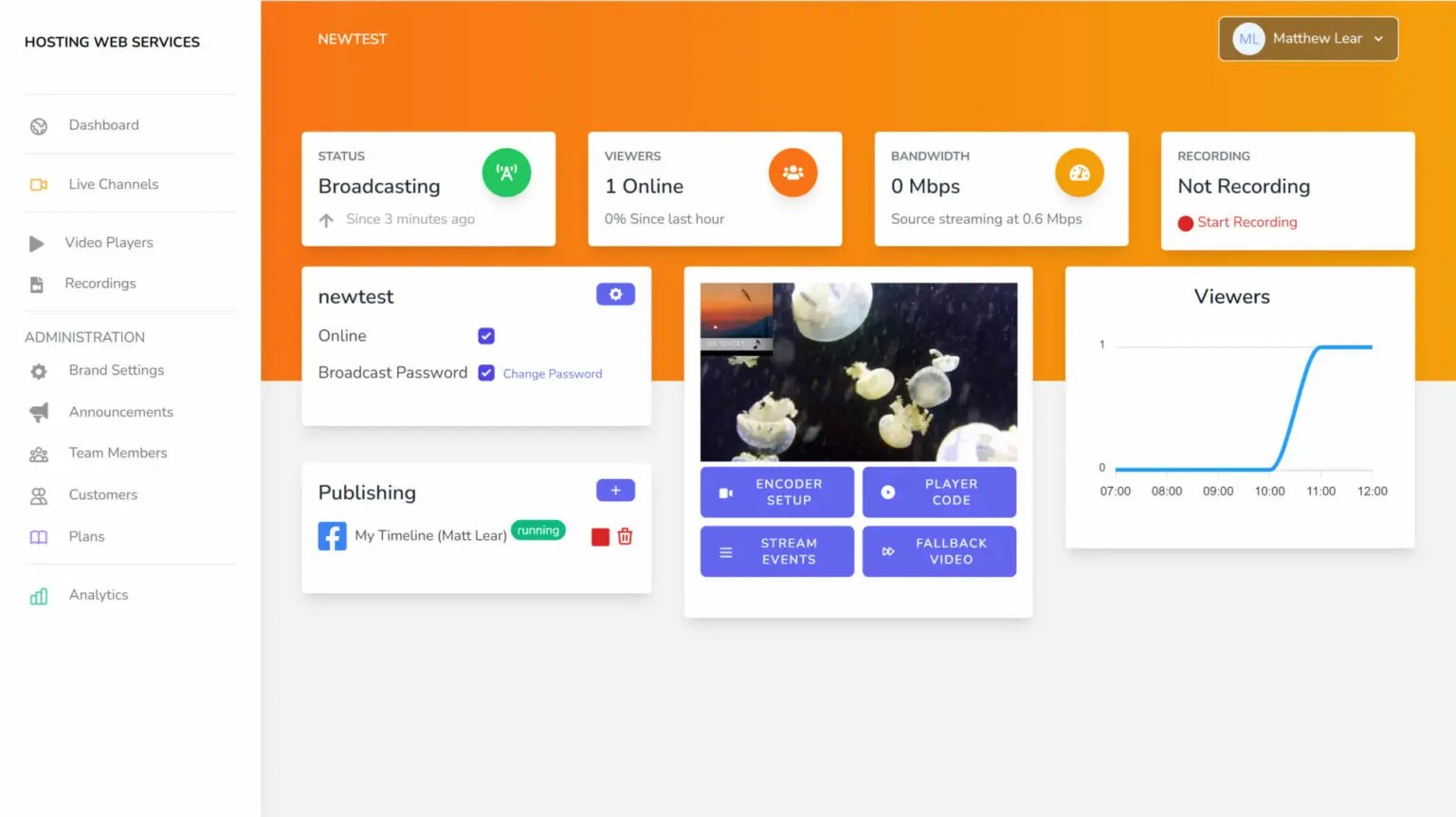 WebTV Cloud Video Streaming